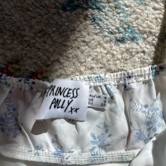 Princess Polly White & Blue Floral Mini - Picture 2 of 5